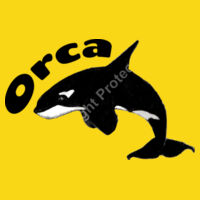 Orca (with text) T-shirt - Adult Design