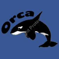 Orca (with text) T-shirt - Adult Design