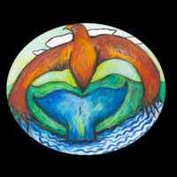 Eagle/Whale Hoodie - Womens/Junior Pocket Design