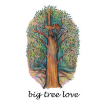 Big Tree Love Tea towel Design