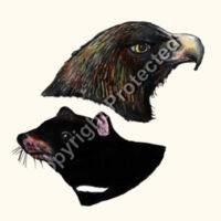 Eagle/Devil Cushion Cover Design