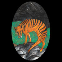 Tiger Oval, Mens Hoodie Design