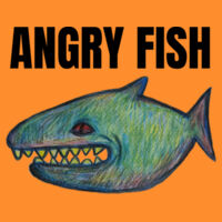 Angry Fish - Kids Tee Design