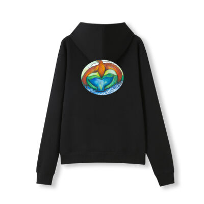 Eagle/Whale Hoodie - Womens/Junior Pocket Thumbnail
