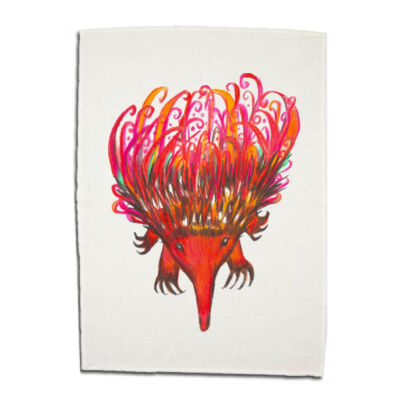 Echidna Linen Tea Towel Thumbnail