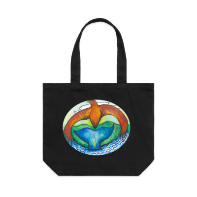 Eagle/Whale Tote bag  Thumbnail