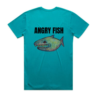 Angry Fish, Adult T-shirt Thumbnail