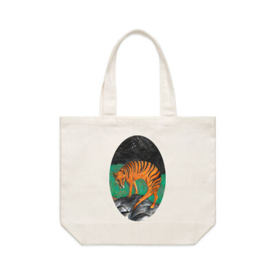 Tiger Oval, Tote Bag Thumbnail